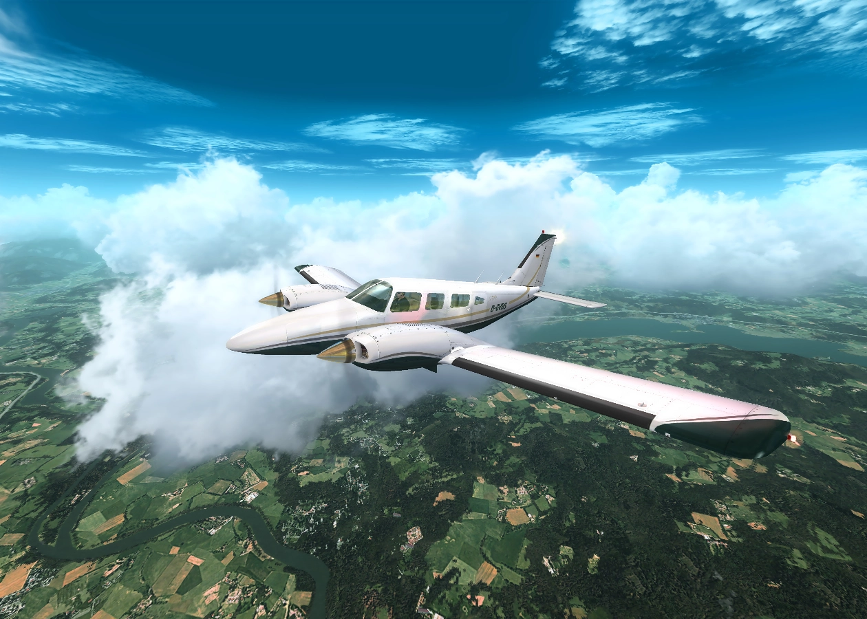 Image for London Flying Lessons Piper PA34 Seneca item -Free Website, New Company, Aviation school, No Coding Website, Flight simulator, Flight training, Website Builder, Tec-Nut.com Websites, easy website, Pilot certification, Best Website Builder, Free website template